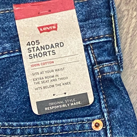 Levis 405 Standard Shorts Mens Size 29 Denim Cotton 10” Inseam - Picture 6 of 16